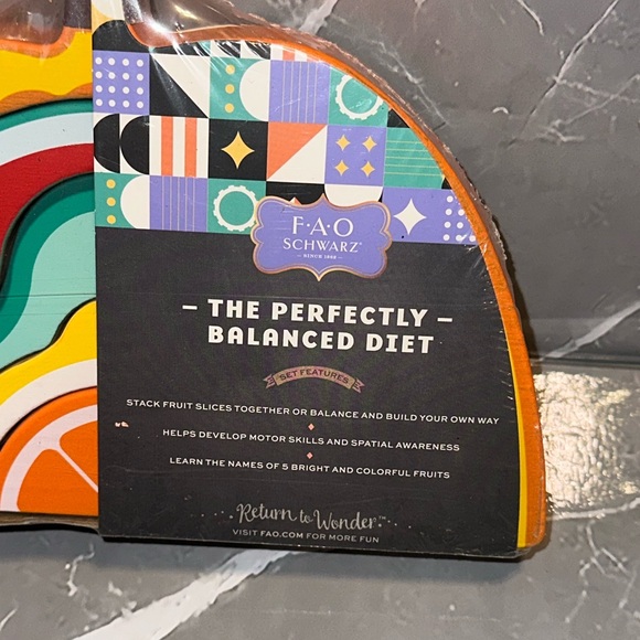 FAO Schwarz Stacked Fruit Slices - NEW - Picture 3 of 6